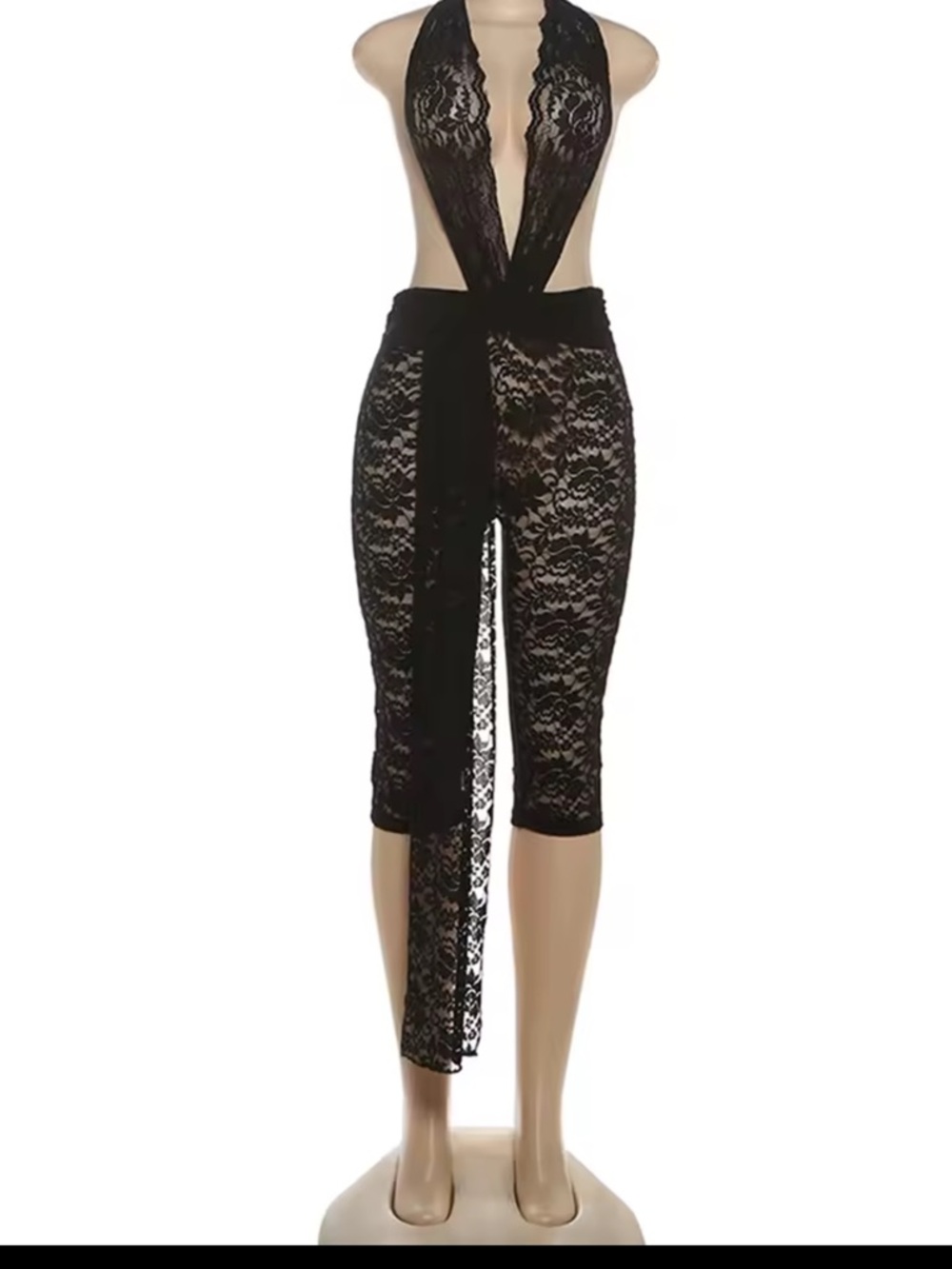 Black Lace Plunge set - Picture 3 of 4
